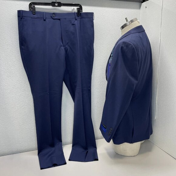 Giles & Jasper Men’s Modern Wool Stretch 2-Piece Suit - Picture 5 of 12